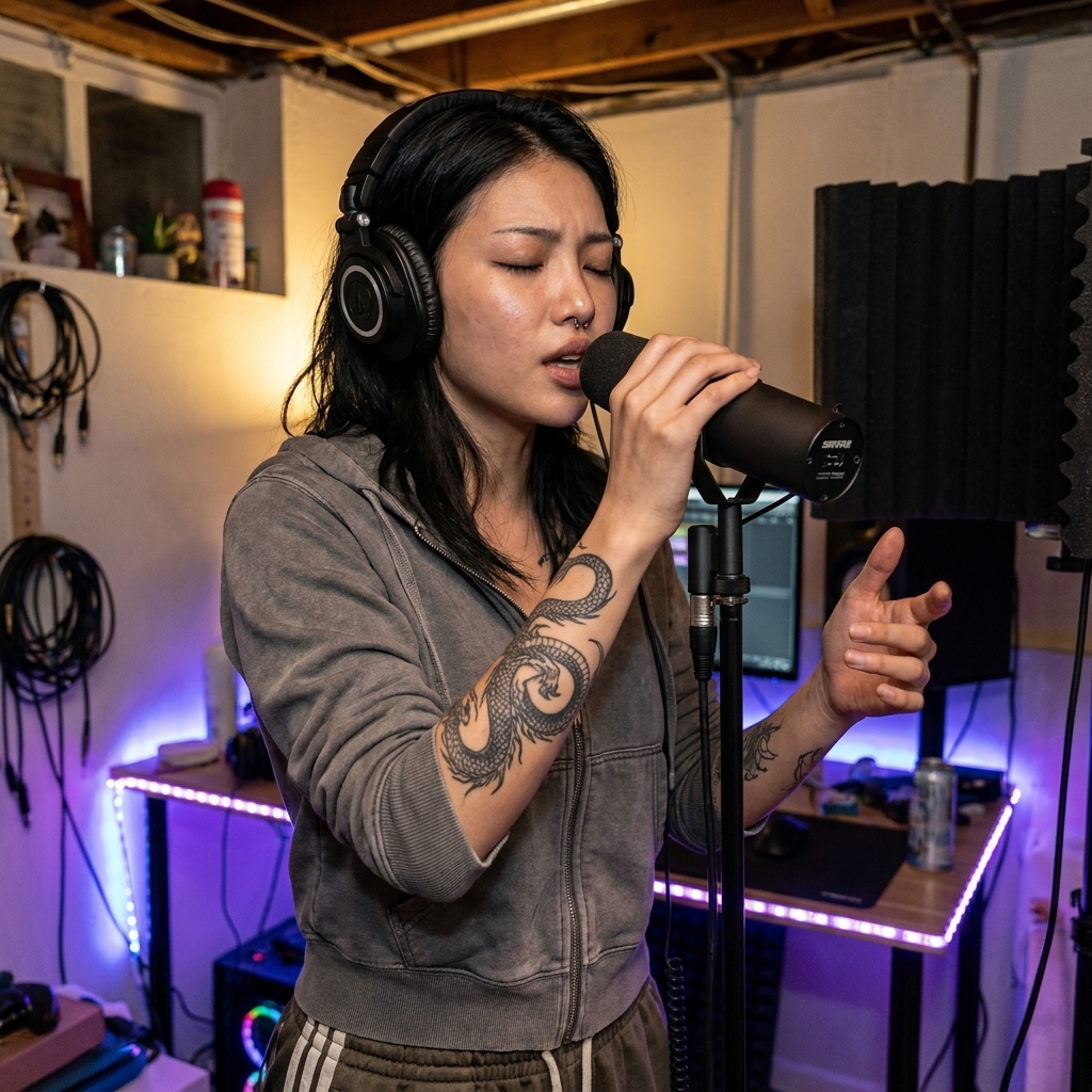 NYX RAEL — Take 14, vocal booth.